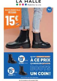 Prospectus La Halle CHÂTEAUBERNARD CENTRE COMMERCIAL AUCHAN LE FIEF DU ROY : La Halle Habille la vie - Chaussures