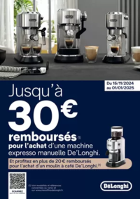 Prospectus Copra LA CROIX VALMER : DELONGHI Jusqu’à 30€ remboursés