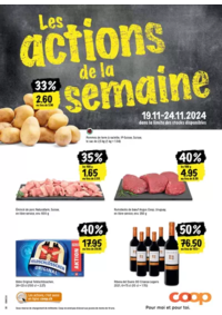 Prospectus Coop Supermarché Crans-Montana - Rue du Pas de l'Ours : Coop reklamblad