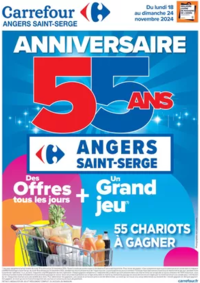 Prospectus Carrefour CHERBOURG : CATALOGUE ANNIVERSAIRE - 55ANS ANGERS SAINT-SERGE