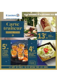 Prospectus E.Leclerc BRISSAC QUINCE : CARTE TRAITEUR FESTIVE - MIXTE