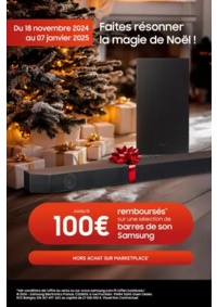 Prospectus Connexion FRUGES : Samsung Faites résonner la magie de Noël !