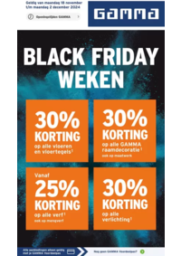 Prospectus GAMMA HALLE : Black Friday Weken