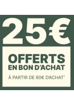 Promos et remises  : 25€ offerts en bon d'achat