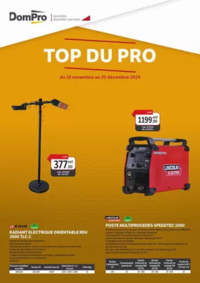 Prospectus Dompro PARDIES : Top du pro