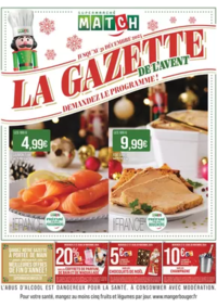 Prospectus Supermarchés Match Hettange-Grande : LA GAZETTE DE L'AVENT