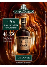 Prospectus NICOLAS BREST HALLES SAINT LOUIS : Rhum Venezuela Diplomatico Séleccion DE FAMILIA