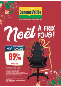 Prospectus Bureau Vallée - Pessac : Noël À PRIX FOUS !