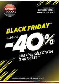 Prospectus Sport 2000 UZES : BLACK FRIDAY