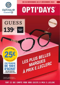 Prospectus Optique E.Leclerc BOURG EN BRESSE : Optidays Noël