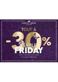 Prospectus Sergent Major MONDEVILLE : Purple Friday : Tout à -30%