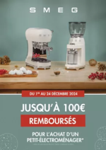 Promos et remises  : Smeg Jusqu'à 100€ remboursés