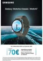 Promos et remises  : Samsung rembourse jusqu'à 70€ pour l'achat d'une Galaxy Watch éligible