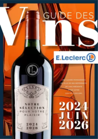 Prospectus E.Leclerc BIARS SUR CERE : GUIDES DES VINS 2024/2025