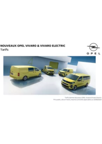 Prospectus Distributeur OPEL GARAGE TOVAR APT : Opel Vivaro