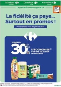 Prospectus Carrefour Express Paris 114 boulevard St Germain : LA FIDÉLITÉ, CA PAYE... SURTOUT EN PROMO EN JANVIER !