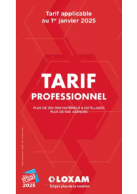 Prospectus Loxam CUSSET : Tarifs professionnels