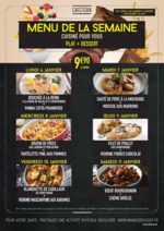 Prospectus Carrefour city : MENUS CAFETERIA DU 6 AU 11 JANVIER 2025