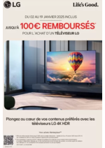 Prospectus Gitem : Jusqu’à 100€ remboursés pour l´achat d´un televiseur LG