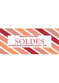 Prospectus Guy Degrenne : Soldes Art de la Table