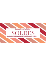 Prospectus  : Soldes Art de la Table