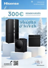 Prospectus Boulanger Biganos : OFFRE Hisense : jusqu'à 300€ remboursés !