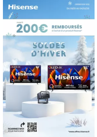 Prospectus Boulanger Niort : OFFRE Hisense : jusqu'à 200€ remboursés !