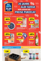 Prospectus  : Blätter online im ALDI SUISSE Flugblatt