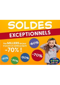 Prospectus La grande Récré CHARLEVILLE MÉZIERES : Soldes Exceptionells