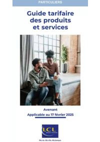 Prospectus LCL le crédit Lyonnais ALBERT : Guide tarifaire des produits et services