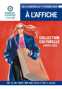 Prospectus Espace culturel E.Leclerc CHEMILLE : SELECTION HIVER