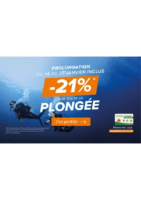 Prospectus Au Vieux Campeur PARIS  : En ce moment : -21% sur toute la Plongée grâce à la Carte Club !