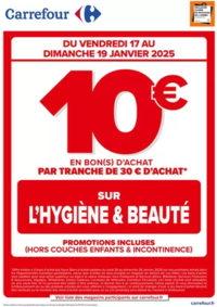 Prospectus Carrefour CHERBOURG : OPERATION BON D’ACHAT SUR L’HYGIENE BEAUTE