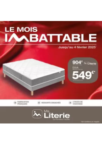 Prospectus Monsieur meuble IBOS : Le Mois Imbattable Ma Literie by Monsieur Meuble est de retour du 8 janvier au 4 février !