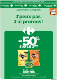 Prospectus Carrefour Drive BRIANCON : J'PEUX PAS, J'AI PROMOS DU 28 JANVIER AU 9 FEVRIER 2025