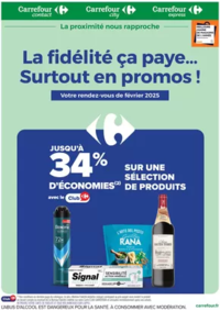 Prospectus Carrefour Contact BUCEY LES GY : LA FIDÉLITÉ, CA PAYE... SURTOUT EN PROMO EN FÉVRIER !