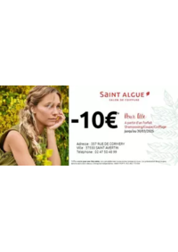 Prospectus saint algue BESANCON : Profitez d'une remise de 10 Euros