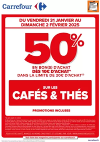 Prospectus Carrefour BREST : OPERATION BON D’ACHAT SUR LES CAFES & THES