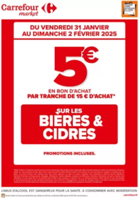 Prospectus Carrefour Market HENDAYE : OPERATION BON D’ACHAT SUR LES BIERES & CIDRES