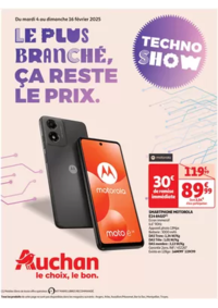 Prospectus Auchan DOMERAT : Technoshow : Le plus branché, ça reste le prix