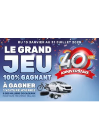 Prospectus AD ST LAURENT SUR GORRE : Un GRAND JEU 100% GAGNANT POUR FÊTER UNE ANNÉE EXCEPTIONNELLE : LES 40 ANS DU RÉSEAU AD !