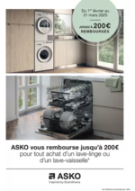 Prospectus Connexion : Jusqu'à 200€ remboursés pour l'achat d'un lave-linge oud'un lave-vaisselle ASKO