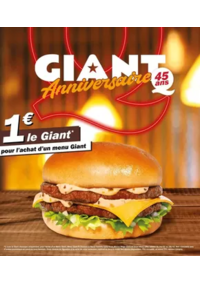 Prospectus Quick FURIANI : Giant Anniversaire