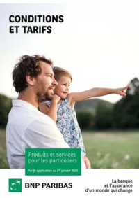 Prospectus BNP Paribas HERICOURT : CONDITIONS ET TARIFS