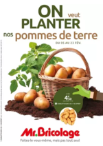 Prospectus Mr Bricolage : ON VEUT PLANTER nos pommes de terre