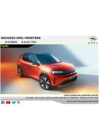 Prospectus Distributeur OPEL GARAGE SECRET DIDIER SARL HAM : Opel Nouveau Frontera