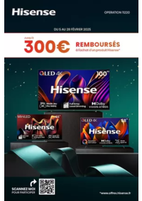 Prospectus Boulanger Brest : OFFRE Hisense : JUSQU'À 300€ REMBOURSÉS