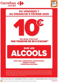 Prospectus Carrefour Market VILLERS COTTERETS : OPERATION BON D’ACHAT SUR LES ALCOOLS