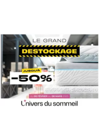 Prospectus L'univers du sommeil AUBENAS : Destockage Jusqu'à -50%