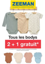 Prospectus Zeeman : Tous les bodys 3 + 1 gratuit